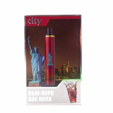 НЬЮ ЙОРК АЙС КОЛА City 1300 затяжек Одноразовая электронная сигарета купить