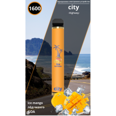 ГОА ЛЕДЯНОЙ МАНГО City 1600 затяжек Одноразовая электронная сигарета купить