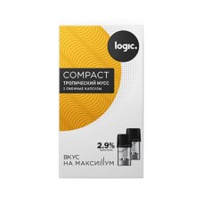 Картриджи Logic Compact 1,6 мл (2 шт) Тропический Мусс 2,9%