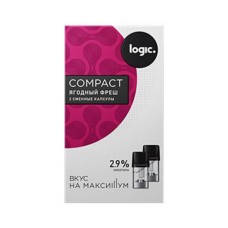 Картриджи Logic Compact 1,6 мл (2 шт) Ягодный Фреш 2,9%