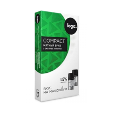 Картриджи Logic Compact 1,6 мл (2 шт) Мятный Бриз 1,5%